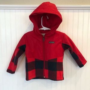 EUC • Columbia Hooded Toddler Jacket • Plaid • 18-24m